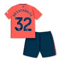 Everton Jarrad Branthwaite #32 Bortedraktsett Barn 2023-24 Kortermet (+ Korte bukser)